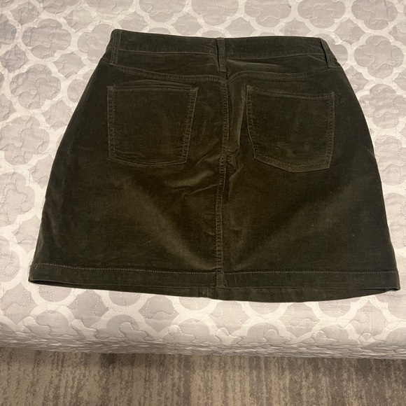 Army Green Mini Skirt - Picture 2 of 3